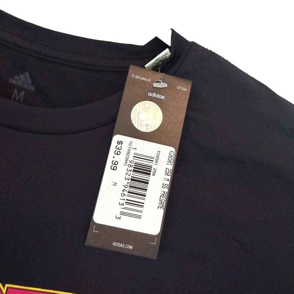 Adidas St Louis City SC Pregame Soccer Shirt Black Medium NEW Anthem AEROREADY